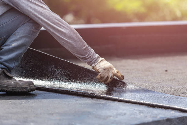 Professional Basement Waterproofing technician working in Castalia, OH